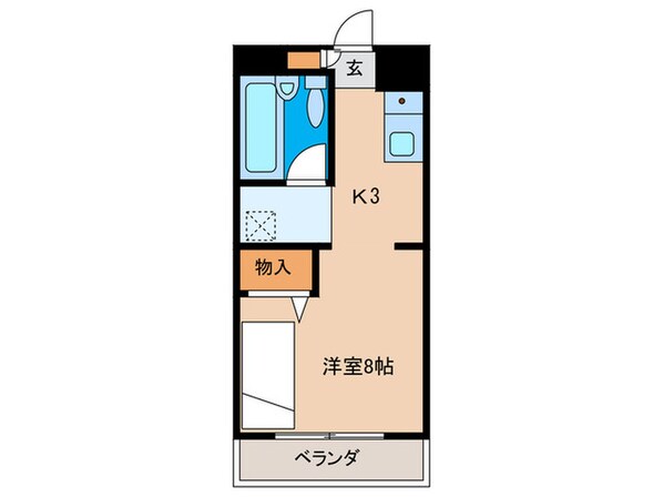 グリーンコーポ赤間の物件間取画像